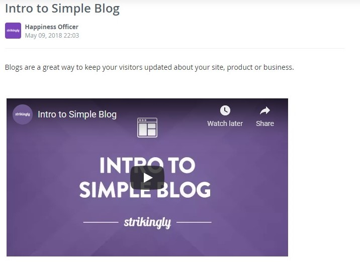 Blog with Strikingly Blog with Strikingly